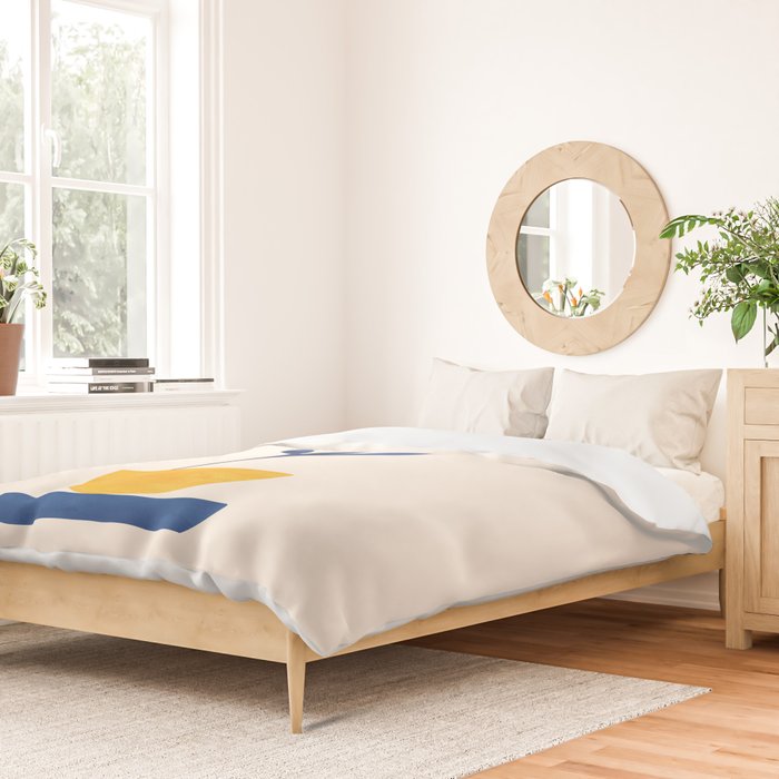 Sunny Sprout Modernist Abstract Botanic Duvet Cover Gallery Image 2