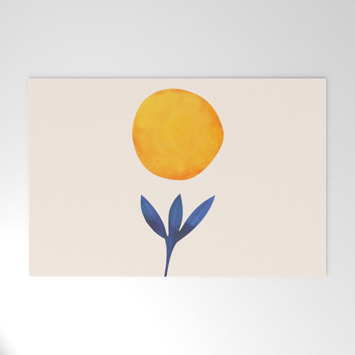Sunny Sprout Modernist Abstract Botanic Welcome Mat Gallery Image 1