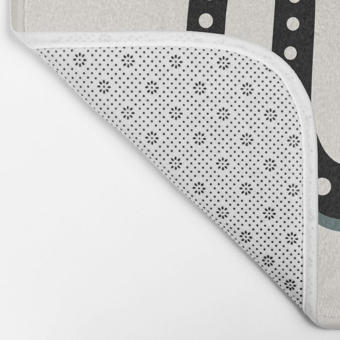 Minimal Snake - Black Bath Mat Gallery Image 2