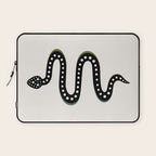 Minimal Snake - Black Laptop Sleeve Gallery Image 1