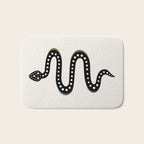 Minimal Snake - Black Bath Mat Gallery Image 1