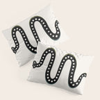 Minimal Snake - Black Pillow Sham Gallery Image 3