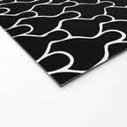 Black and white people crowd pattern Welcome Mat Gallery Image 2