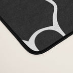 Black and white people crowd pattern Desk Mat Gallery Image 4