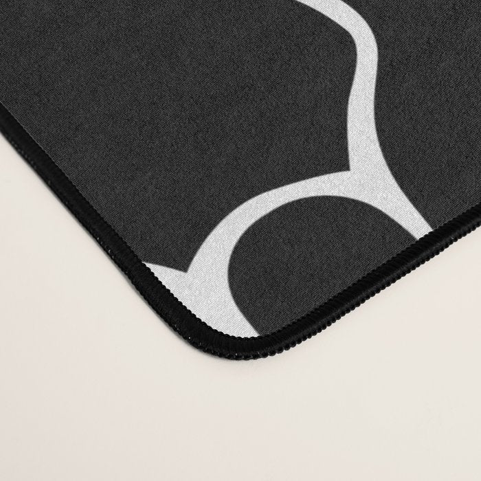 Black and white people crowd pattern Desk Mat Gallery Image 4