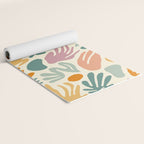 Abstract organic nature shape art pattern Yoga Mat Gallery Image 2