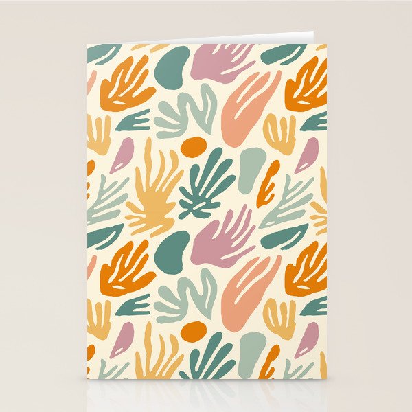 Abstract organic nature shape art pattern Stationery Card Gallery Image 2
