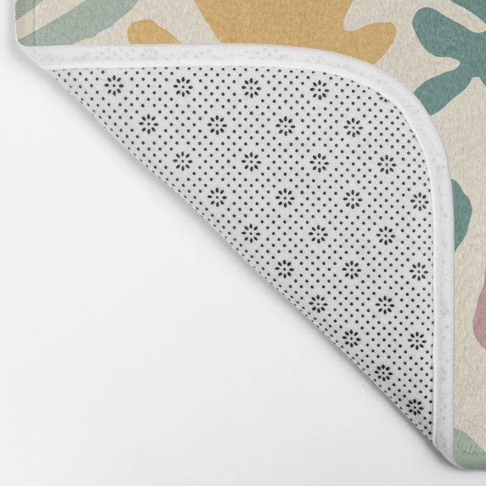 Abstract organic nature shape art pattern Bath Mat Gallery Image 2