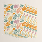 Abstract organic nature shape art pattern Wrapping Paper Gallery Image 3