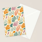 Abstract organic nature shape art pattern Stationery Card Gallery Image 2