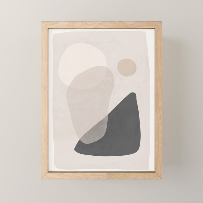 Abstract Minimal Shapes 26 Mini Art Print Gallery Image 1