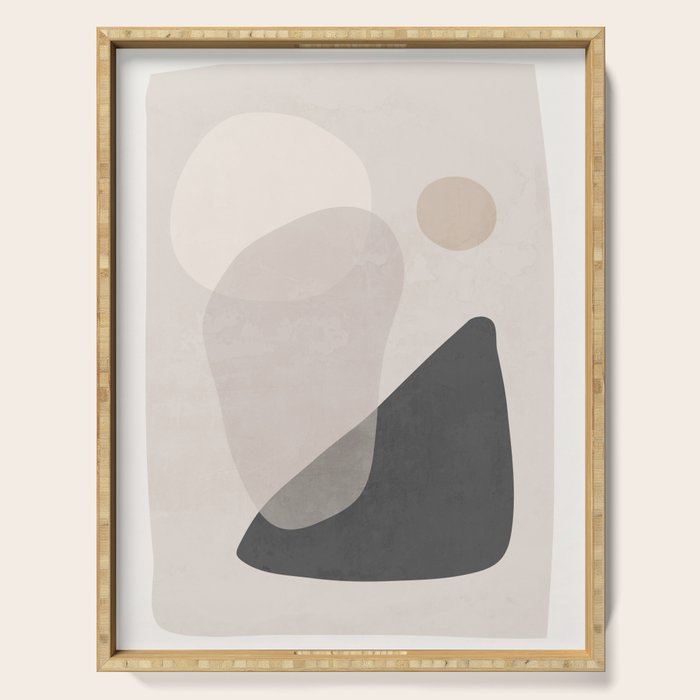 Abstract Minimal Shapes 26 Serving Tray Gallery Image 1
