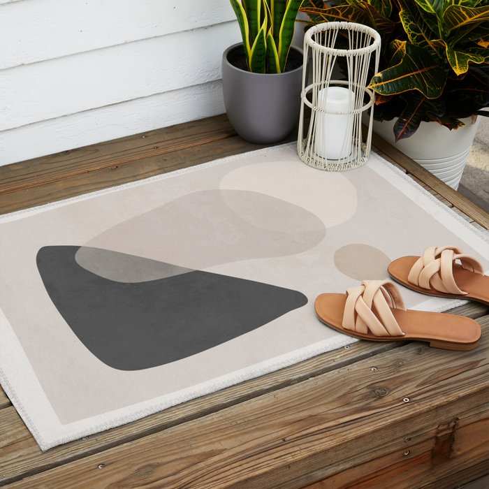 Abstract Minimal Shapes 26 Outdoor Rug Gallery Image 2