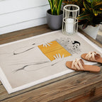 The Dreamer Line Art 6 Outdoor Rug Gallery Image 2