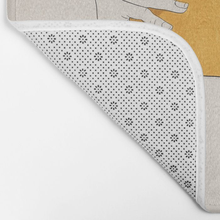 The Dreamer Line Art 6 Bath Mat Gallery Image 2