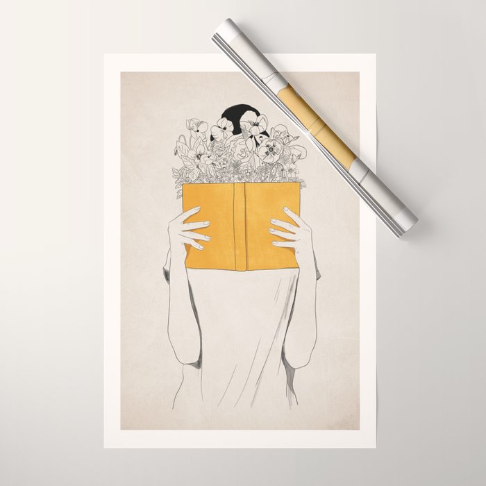 The Dreamer Line Art 6 Wrapping Paper Gallery Image 1