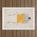 The Dreamer Line Art 6 Outdoor Rug Gallery Image 1