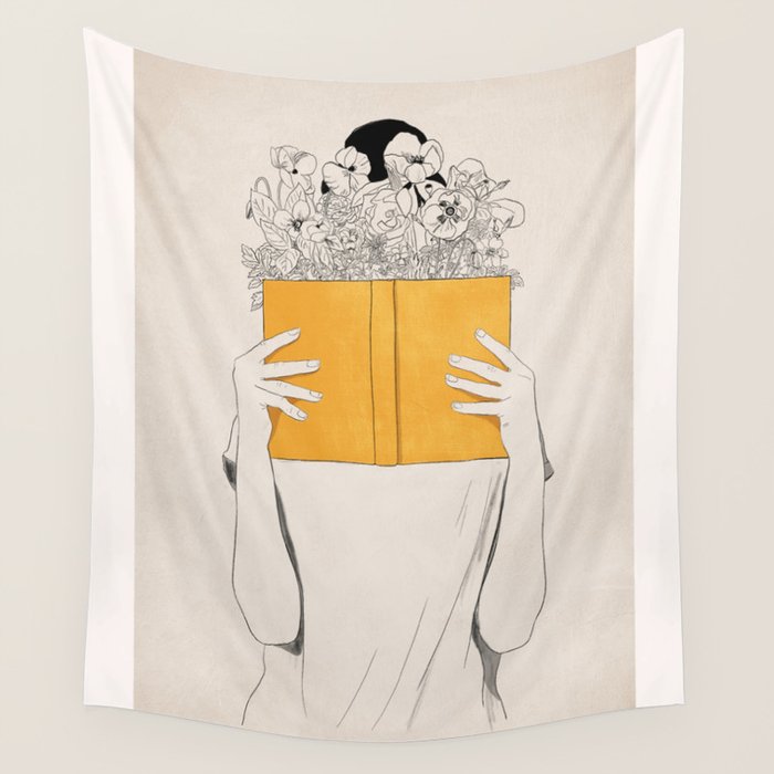 The Dreamer Line Art 6 Wall Tapestry Gallery Image 4
