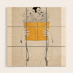 The Dreamer Line Art 6 Wood Wall Art Gallery Image 1