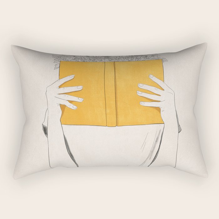The Dreamer Line Art 6 Rectangular Pillow Gallery Image 1
