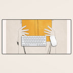 The Dreamer Line Art 6 Desk Mat Gallery Image 1