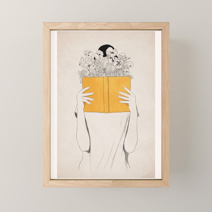 The Dreamer Line Art 6 Mini Art Print Gallery Image 1