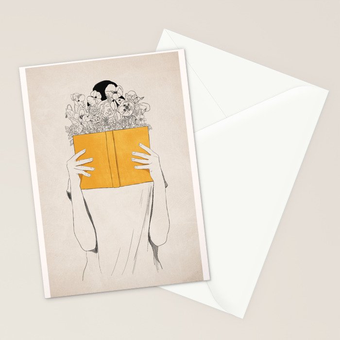 The Dreamer Line Art 6 Stationery Card Gallery Image 2