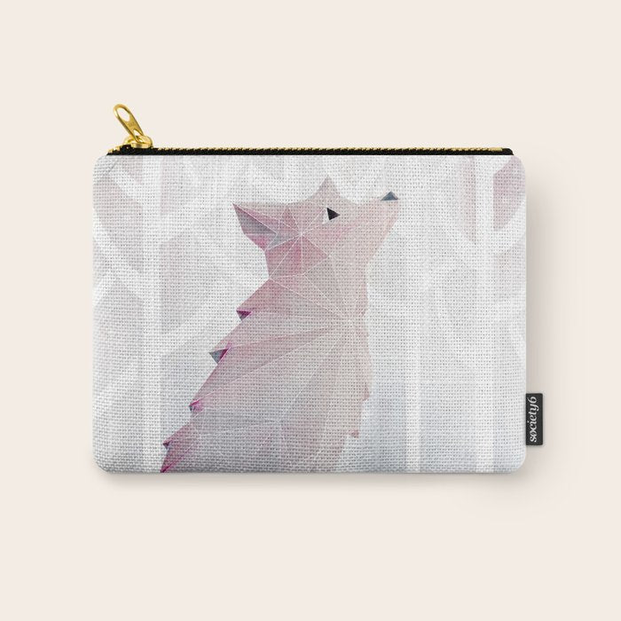Fox in the Snow Carry All Pouch Gallery Image 1