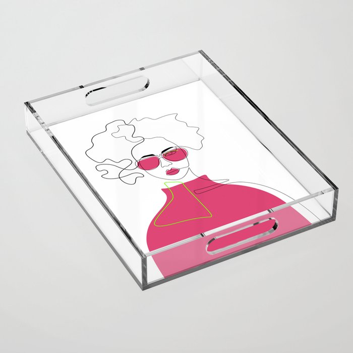 Style The Pink Acrylic Tray Gallery Image 1