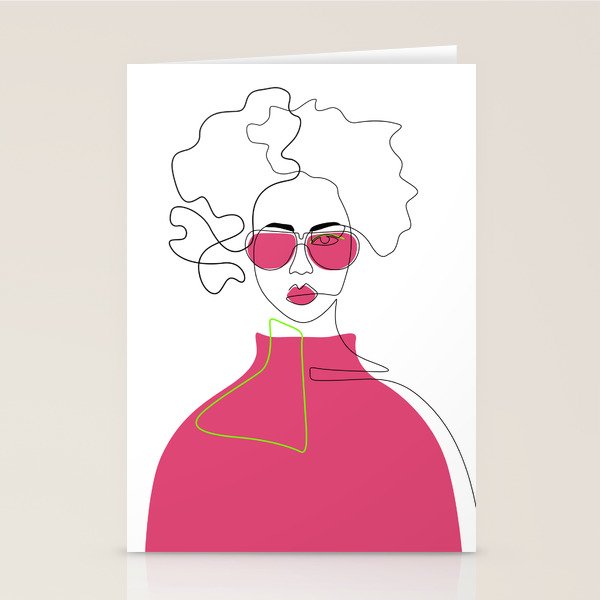 Style The Pink Stationery Card