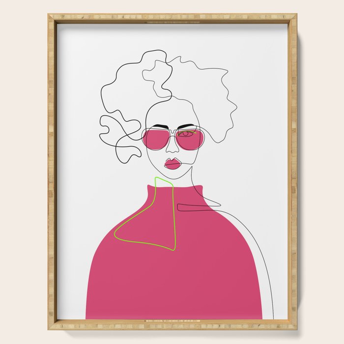 Style The Pink Serving Tray Gallery Image 1