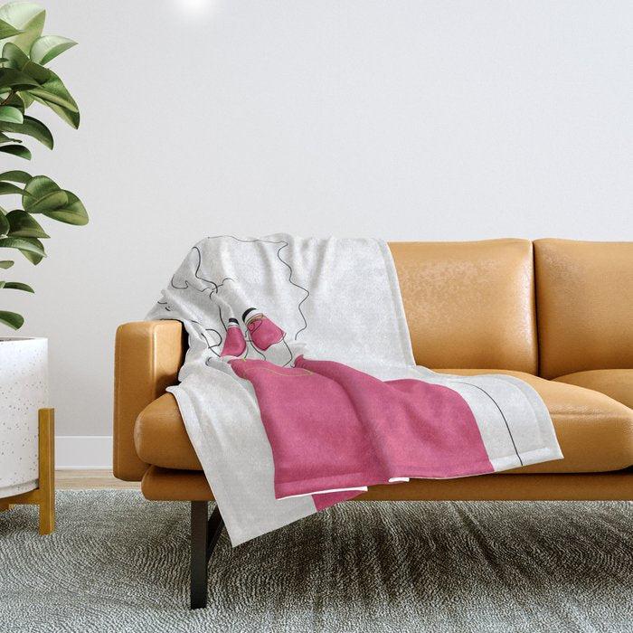 Style The Pink Throw Blanket Gallery Image 1