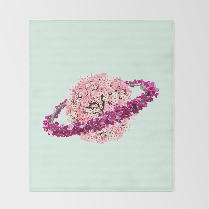 FLORAL PLANET Throw Blanket Gallery Image 2
