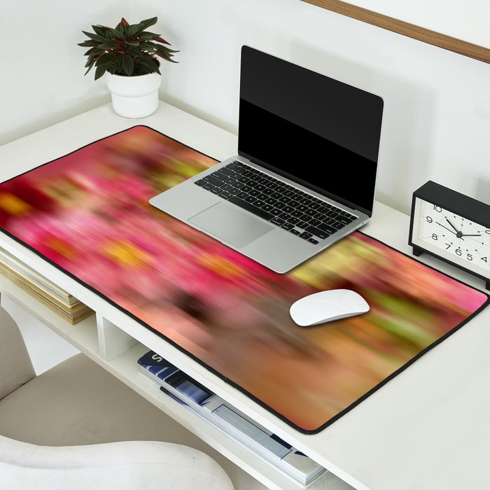 Whimsical Blur | Abstract Floral Motion Photography Desk Mat Gallery Image 2