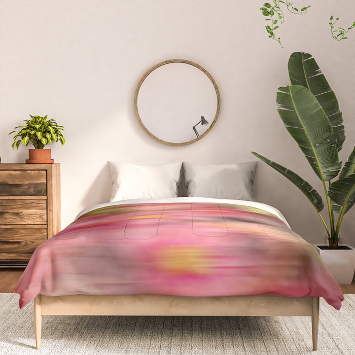 Whimsical Blur | Abstract Floral Motion Photography Comforter Gallery Image 3