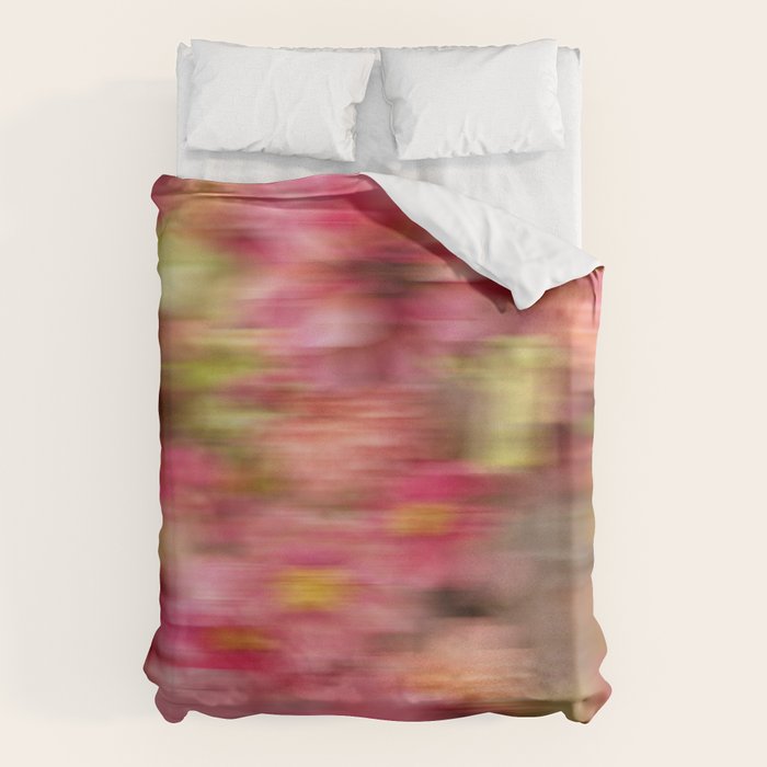 Whimsical Blur | Abstract Floral Motion Photography Duvet Cover Gallery Image 6