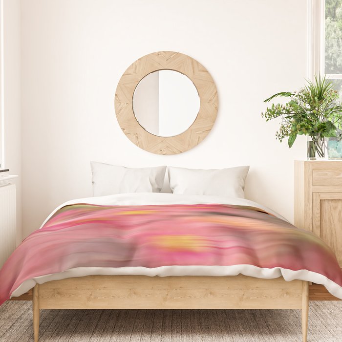Whimsical Blur | Abstract Floral Motion Photography Duvet Cover Gallery Image 3