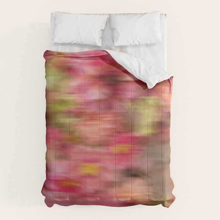 Whimsical Blur | Abstract Floral Motion Photography Comforter Gallery Image 1