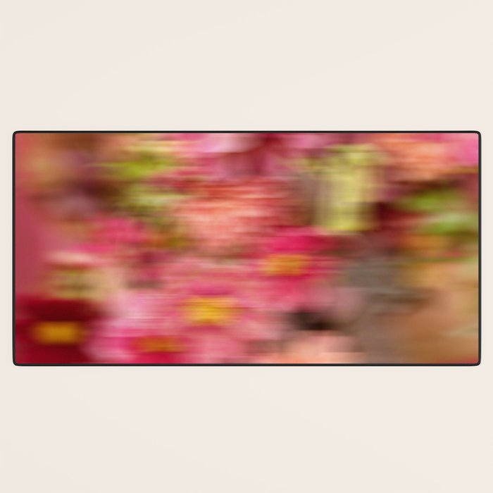 Whimsical Blur | Abstract Floral Motion Photography Desk Mat Gallery Image 3