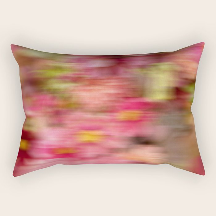 Whimsical Blur | Abstract Floral Motion Photography Rectangular Pillow Gallery Image 2