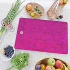 Bright Neon Hot Pink Fuchsia Brick Wall Cutting Board Gallery Image 2