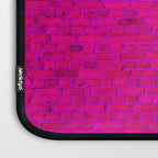 Bright Neon Hot Pink Fuchsia Brick Wall Laptop Sleeve Gallery Image 3
