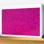 Bright Neon Hot Pink Fuchsia Brick Wall Wall Mural Gallery Image 2