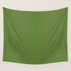 Retro Christmas Olive Green Solid Colour Wall Tapestry Gallery Image 4