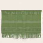 Retro Christmas Olive Green Solid Colour Wall Hanging Gallery Image 1