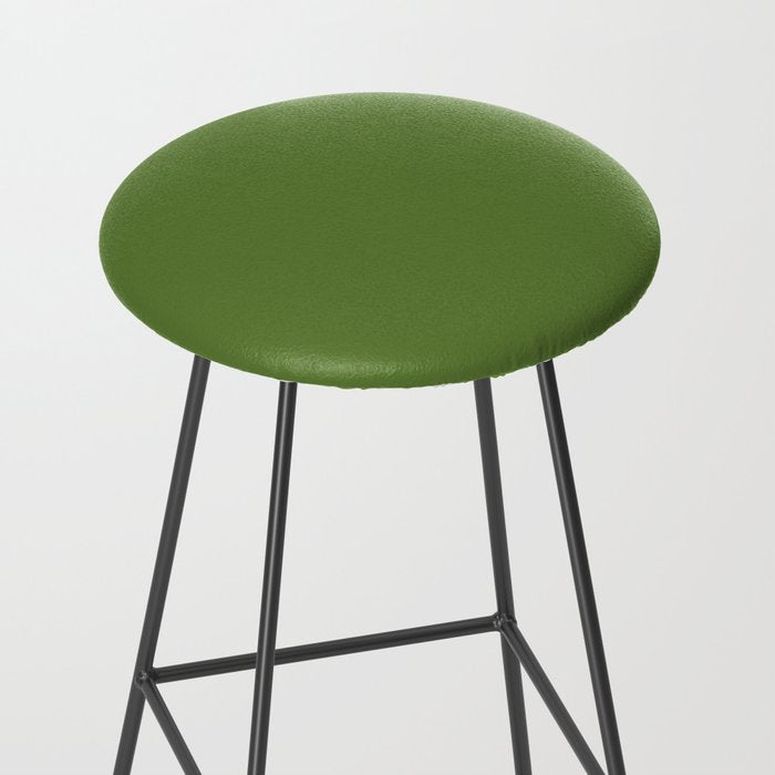 Retro Christmas Olive Green Solid Colour Stool Gallery Image 2