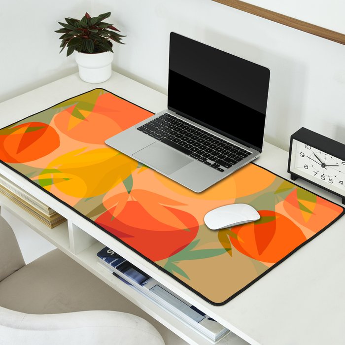 Spring Citrus #1 - Modern Art Print Desk Mat Gallery Image 2
