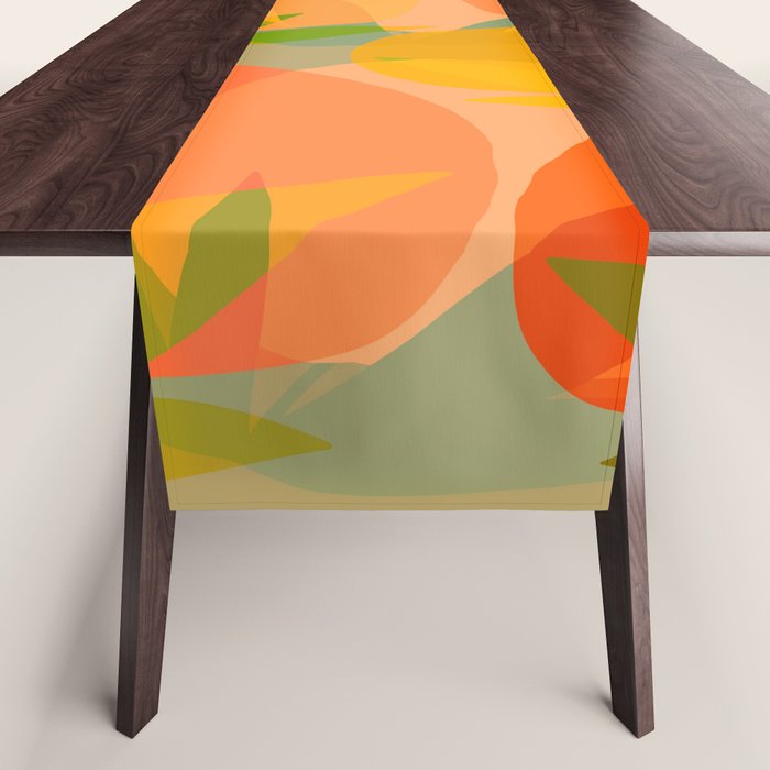 Spring Citrus #1 - Modern Art Print Table Runner Gallery Image 1