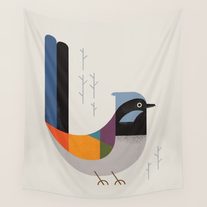 Superb Fairywren Wall Tapestry Gallery Image 4