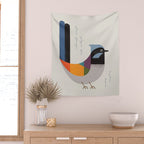 Superb Fairywren Wall Tapestry Gallery Image 2